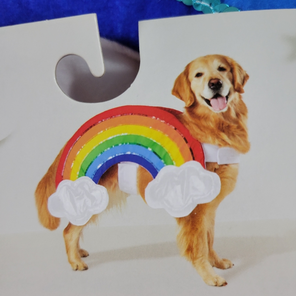 Hyde Eek Dog Costume Rainbow colers.NWT.